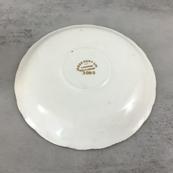 James Kent Floral Tea Cup Saucer Longton England Pink Blue Yellow Flowers - Picture 10 of 11